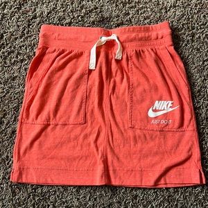 NIKE Heathered orange cotton skirt